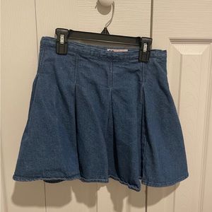 Denim mini skirt
